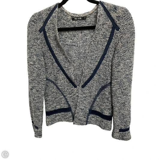 Sweater Cardigan By Nic + Zoe In Blue, Size: Xs