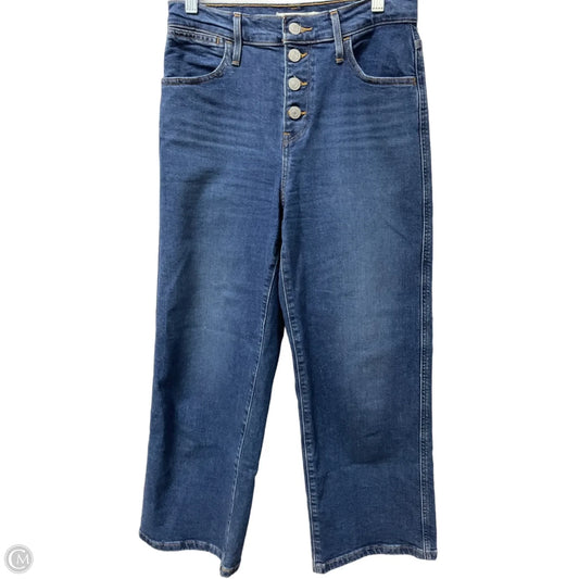 Jeans Wide Leg By Levis In Blue Denim, Size: 2