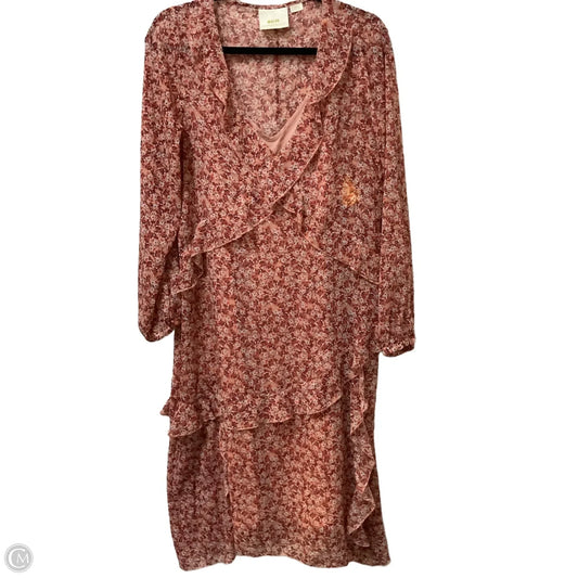 Dress Set 2pc By Maeve In Pink & Red, Size: S