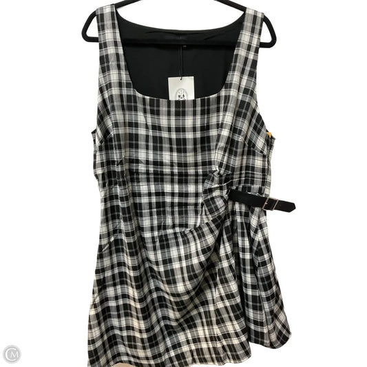 Dress Party Short By Cider In Plaid Pattern, Size: 2x