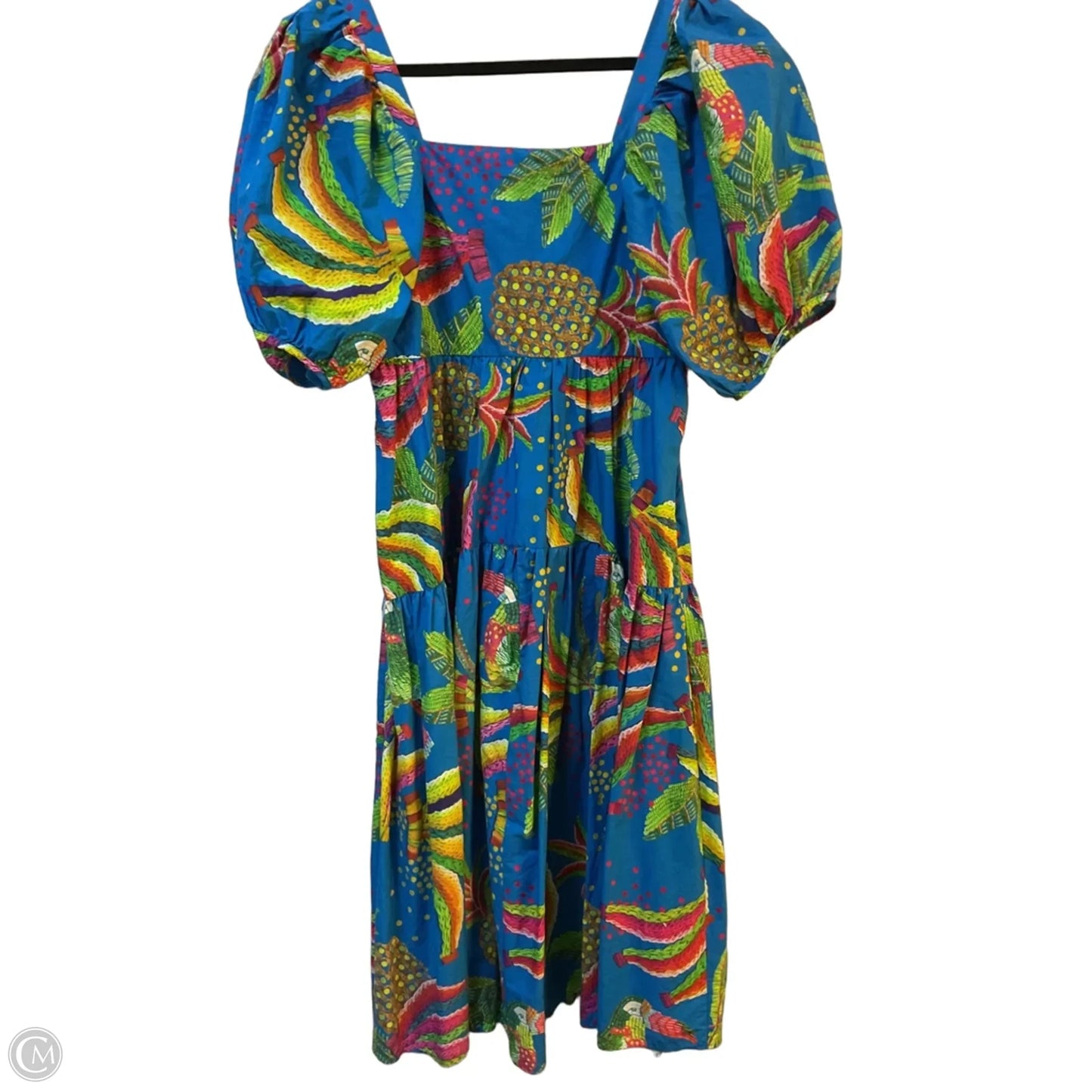 Dress Party Midi By Farm Rio In Tropical Print, Size: M