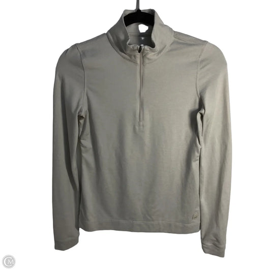 Athletic Top Long Sleeve Collar By Vuori In Grey, Size: S
