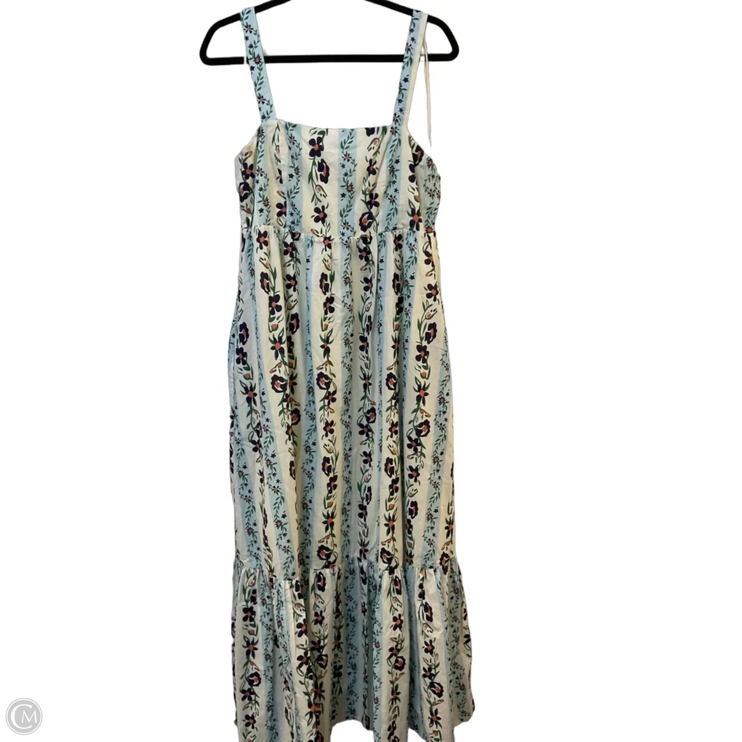 Dress Casual Maxi By Mable In Blue & Green, Size: L