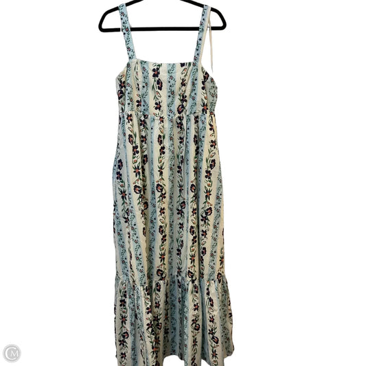Dress Casual Maxi By Mable In Blue & Green, Size: L
