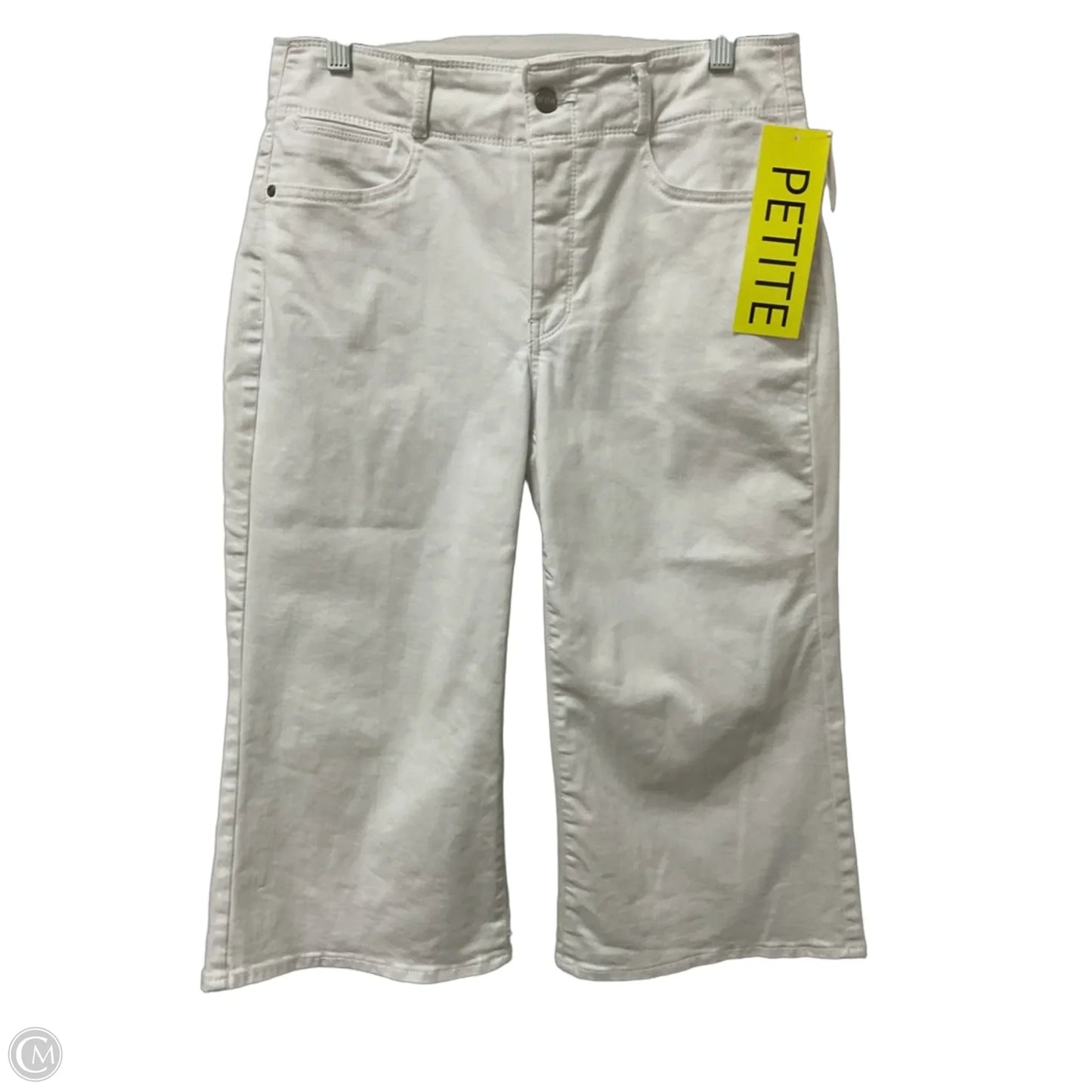 Jeans Cropped By Not Your Daughters Jeans In White Denim, Size: 8p