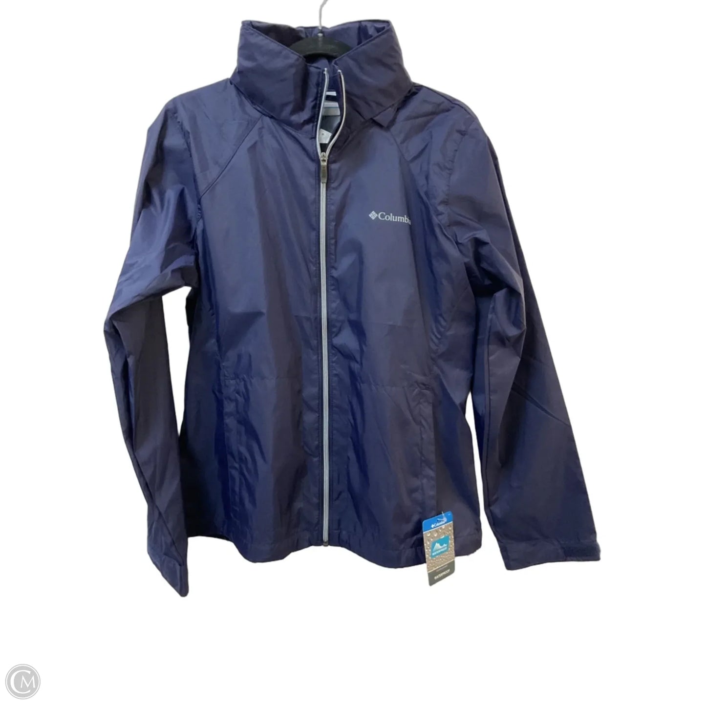 Jacket Windbreaker By Columbia In Navy, Size: L