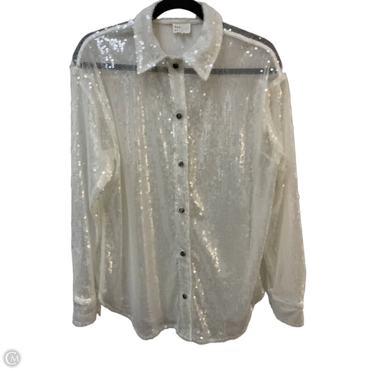 Top Long Sleeve By Dee Elly In White, Size: Xs