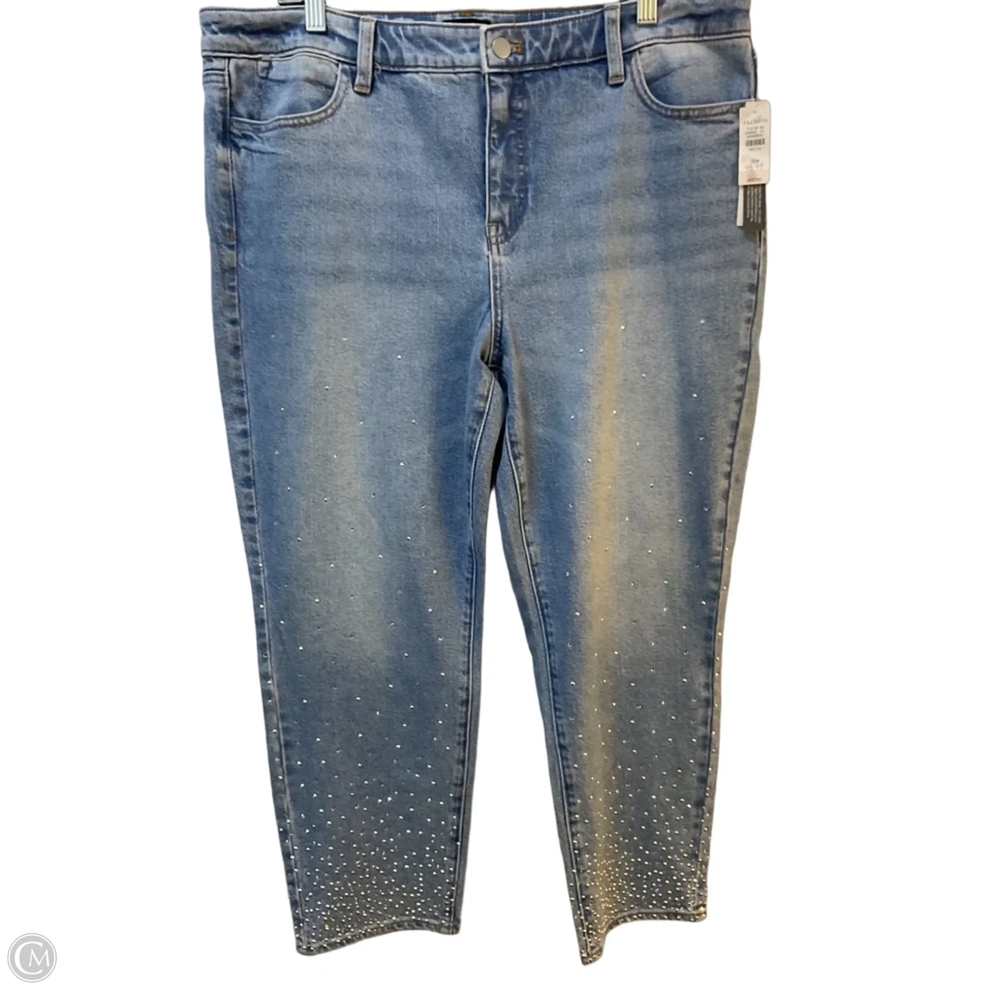 Jeans Straight By Chicos In Blue Denim, Size: 16
