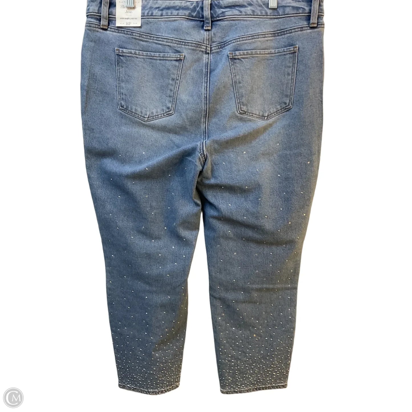 Jeans Straight By Chicos In Blue Denim, Size: 16