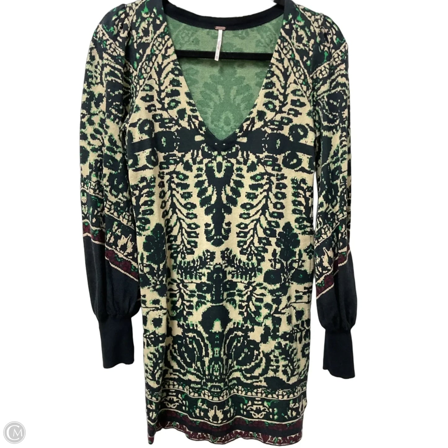 Dress Sweater By Free People In Blue & Green, Size: Xxs