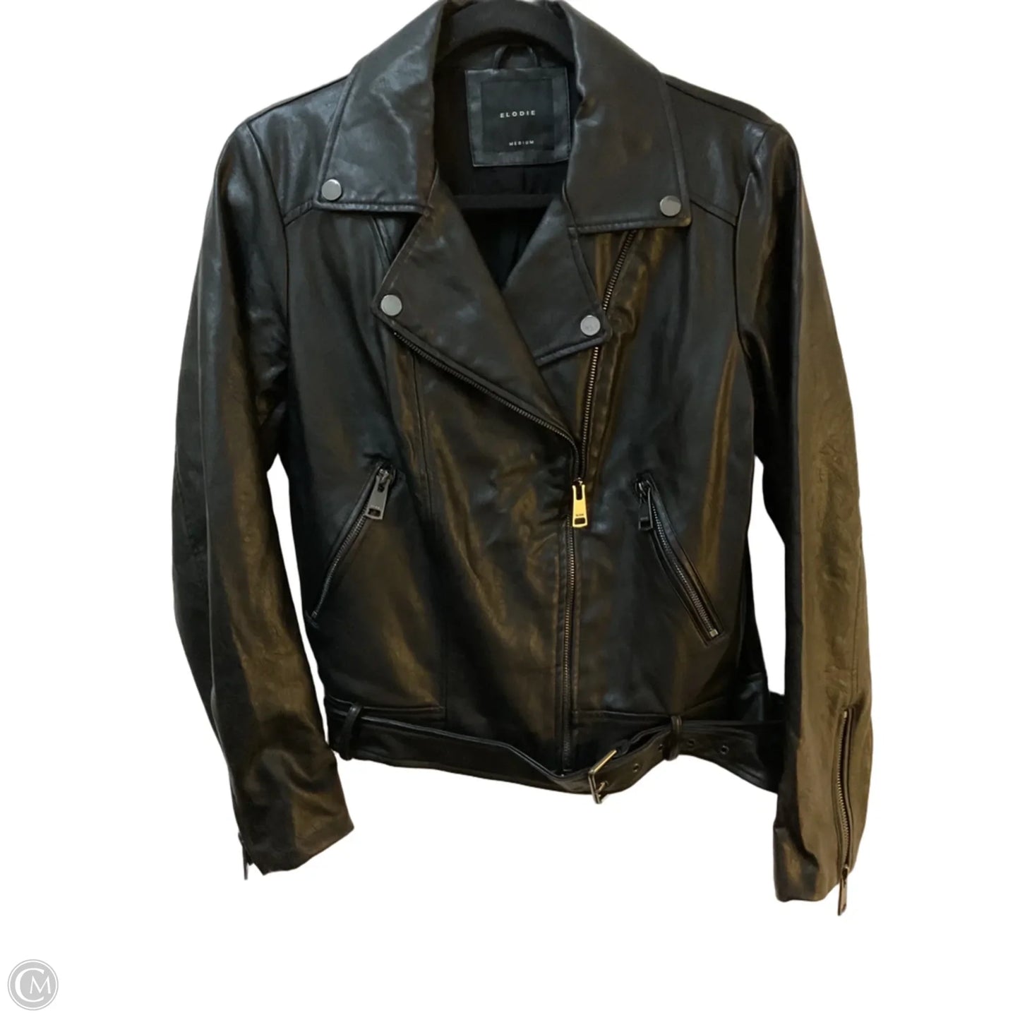 Jacket Moto By Elodie In Black, Size: M
