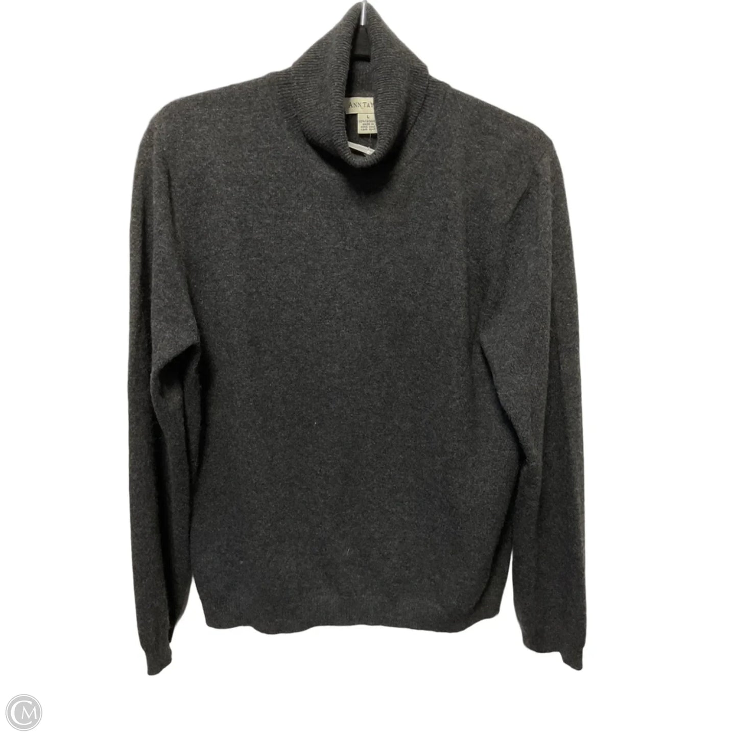 Sweater Cashmere By Ann Taylor In Grey, Size: L