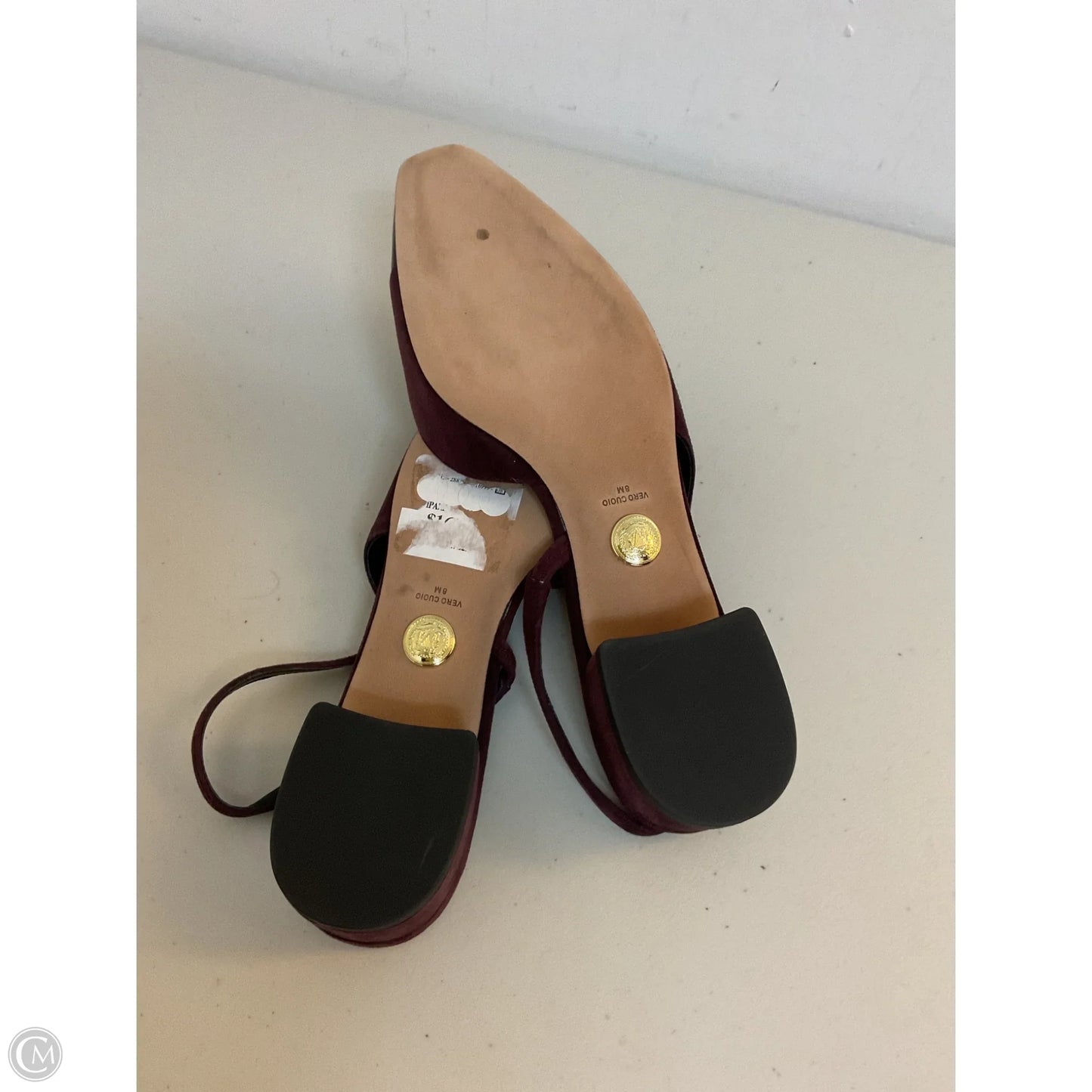 Shoes Heels Block By Veronica Beard In Maroon, Size: 8