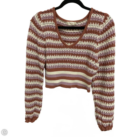 Sweater By Altard State In Striped Pattern, Size: M