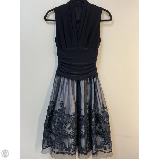 Dress Party Midi By Clothes Mentor In Navy, Size: Xs