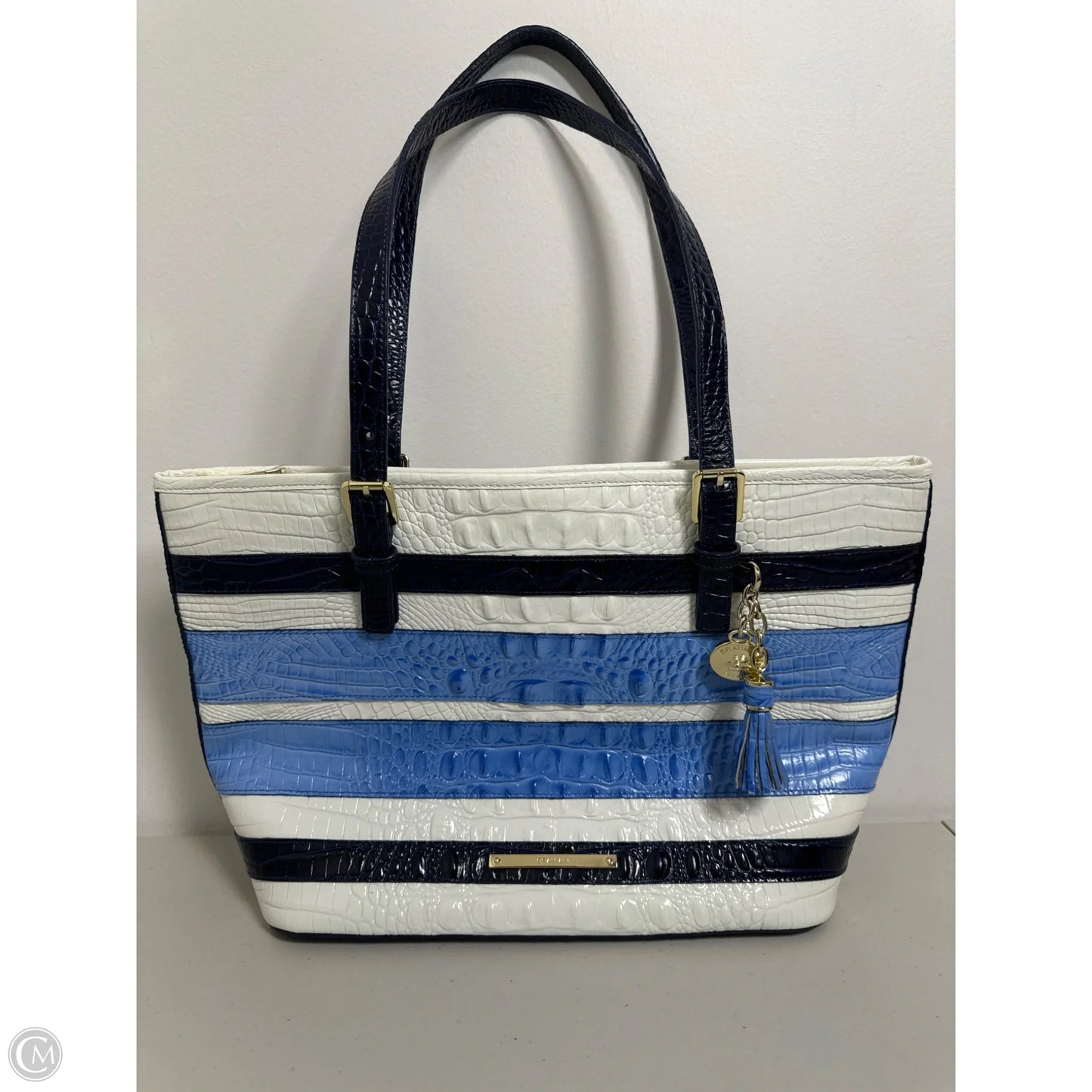 Handbag Designer By Brahmin, Size: Large