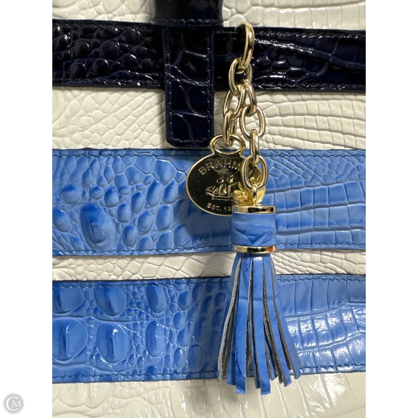 Handbag Designer By Brahmin, Size: Large