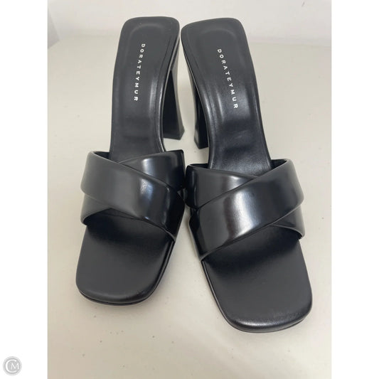 Sandals Heels Block By Cmc In Black, Size: 8.5