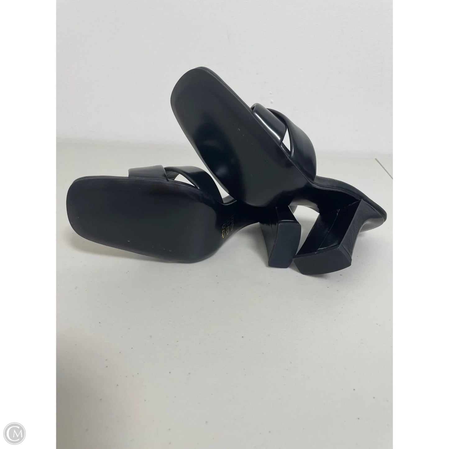 Sandals Heels Block By Cmc In Black, Size: 8.5