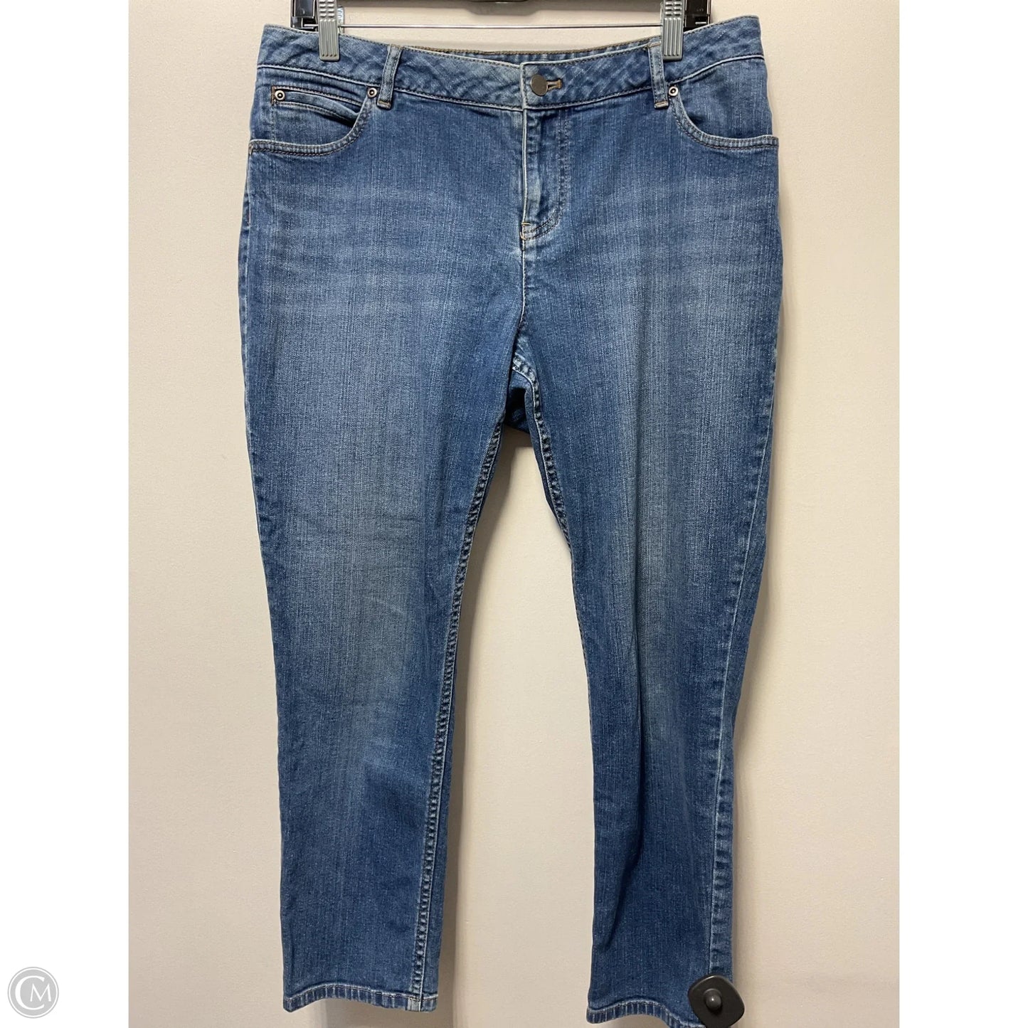 Jeans Cropped By J. Jill In Blue Denim, Size: 12