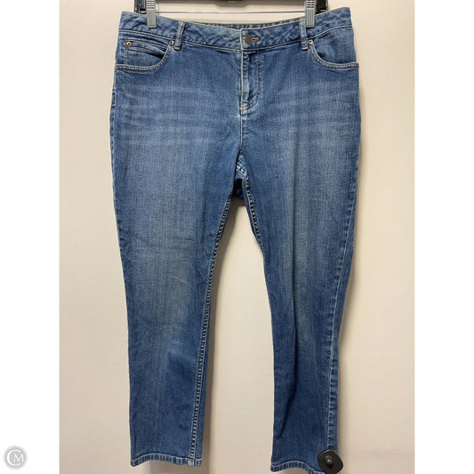 Jeans Cropped By J. Jill In Blue Denim, Size: 12