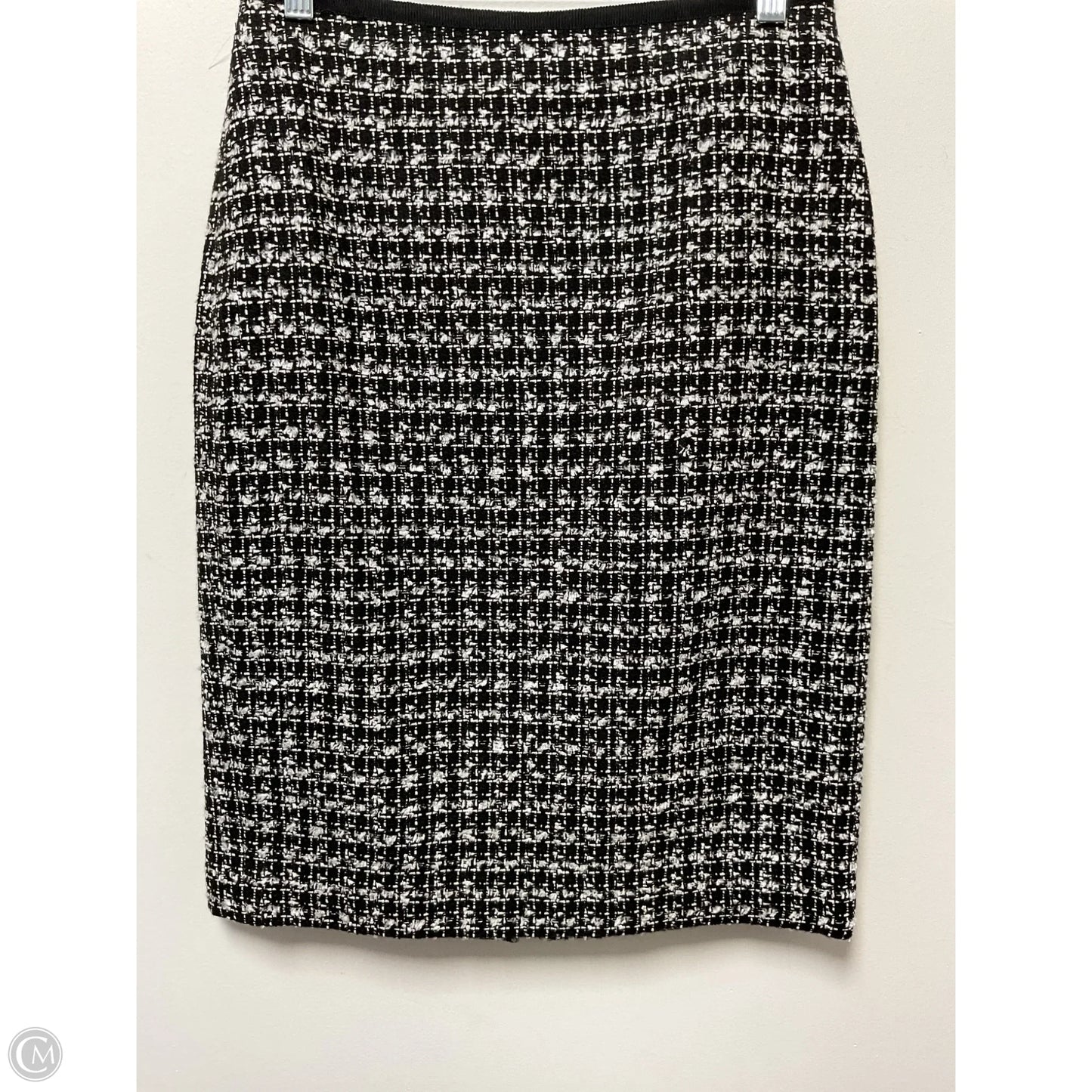 Skirt Midi By Talbots In Black & White, Size: 6