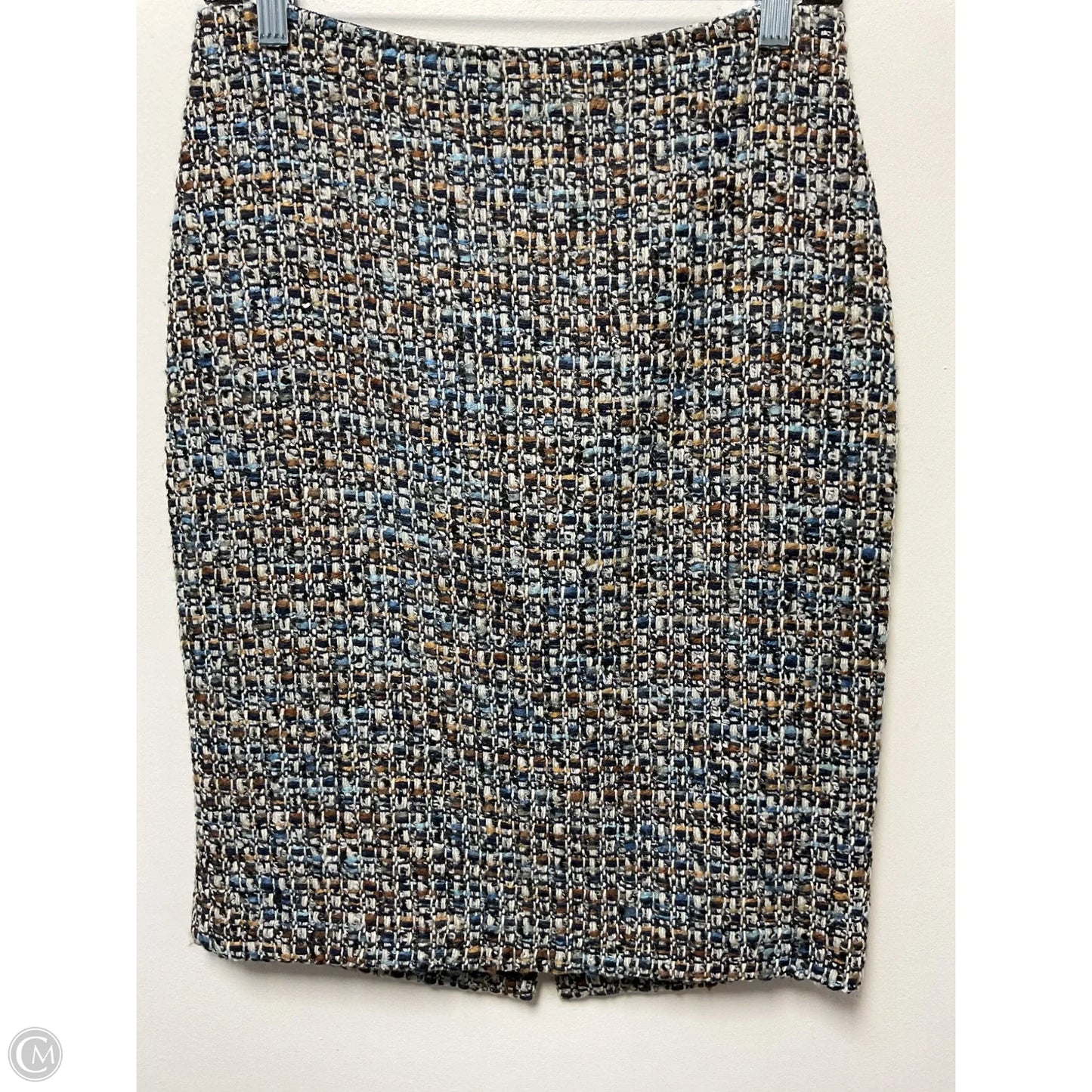 Skirt Midi By Talbots In Blue & Tan, Size: 2