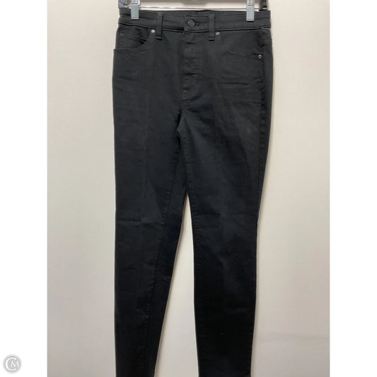 Jeans Straight By Talbots In Black Denim, Size: 2