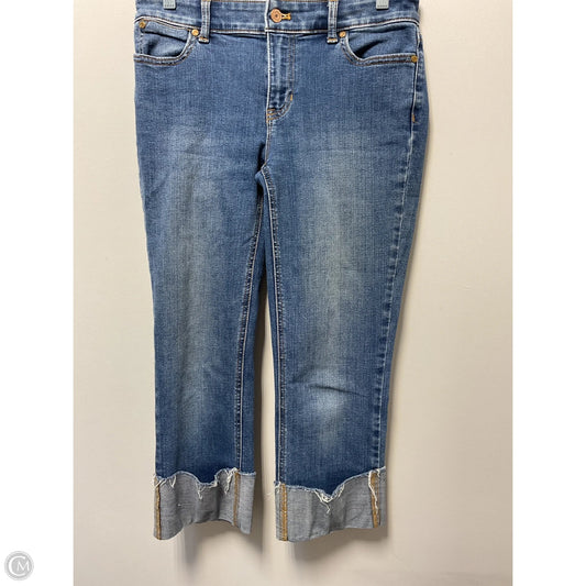 Jeans Cropped By Talbots In Blue Denim, Size: 4p