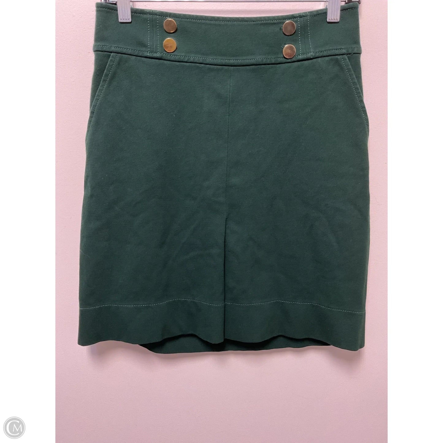 Skirt Mini & Short By Ann Taylor In Green, Size: S