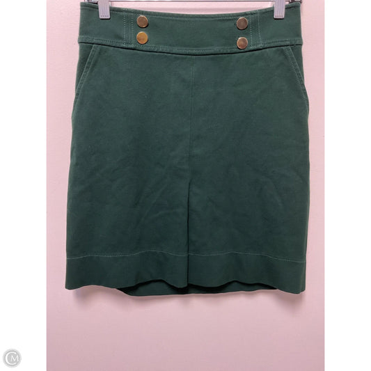 Skirt Mini & Short By Ann Taylor In Green, Size: S