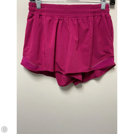 Athletic Shorts By Lululemon In Pink, Size: S