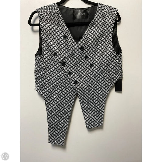 Vest Other By Clothes Mentor In Black & White, Size: M