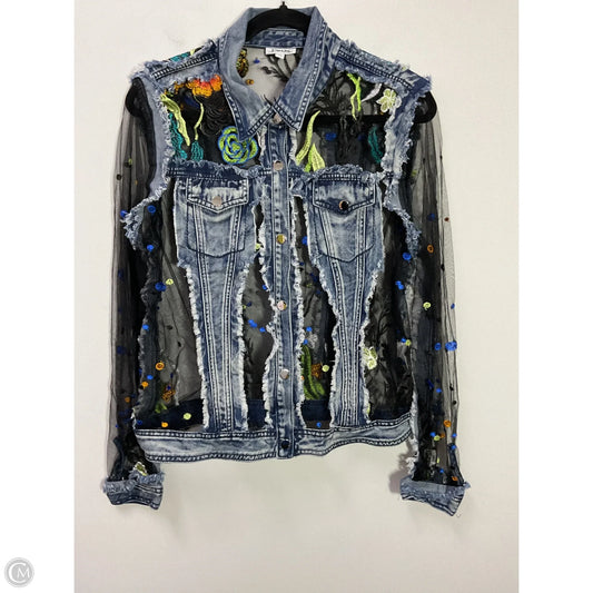 Jacket Denim By Clothes Mentor In Blue Denim, Size: Xl