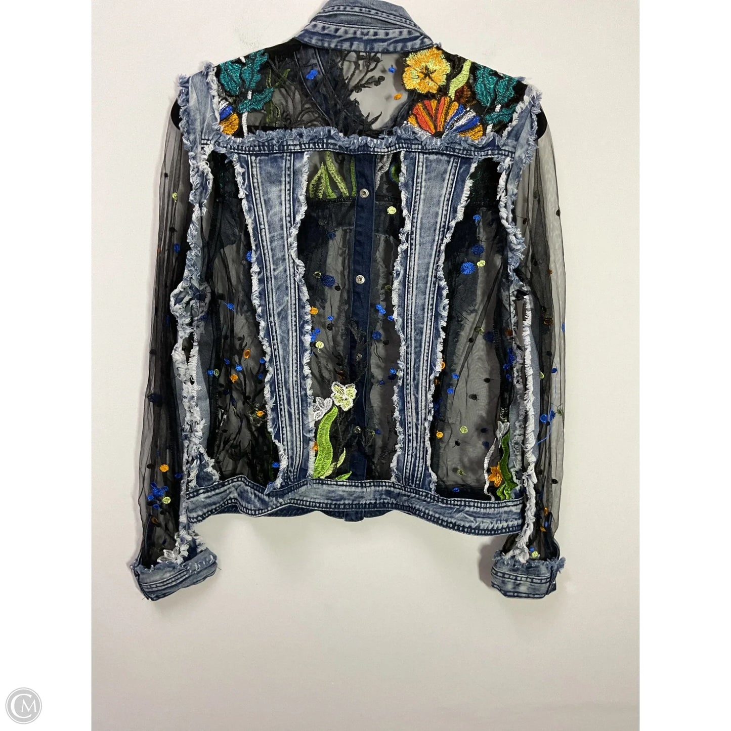 Jacket Denim By Clothes Mentor In Blue Denim, Size: Xl