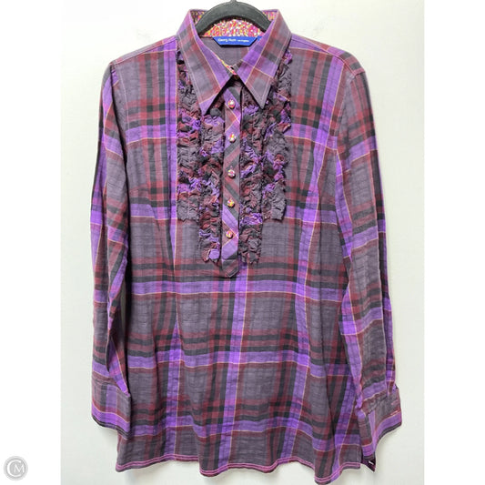 Tunic Long Sleeve By Cmc In Plaid Pattern, Size: L