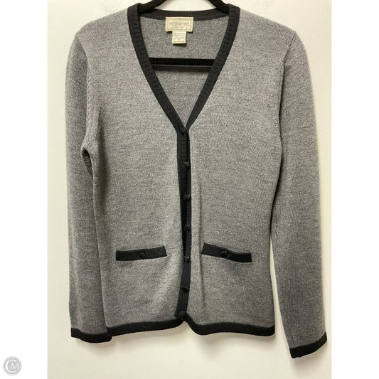 Sweater Cardigan By Henri Bendel In Grey, Size: M