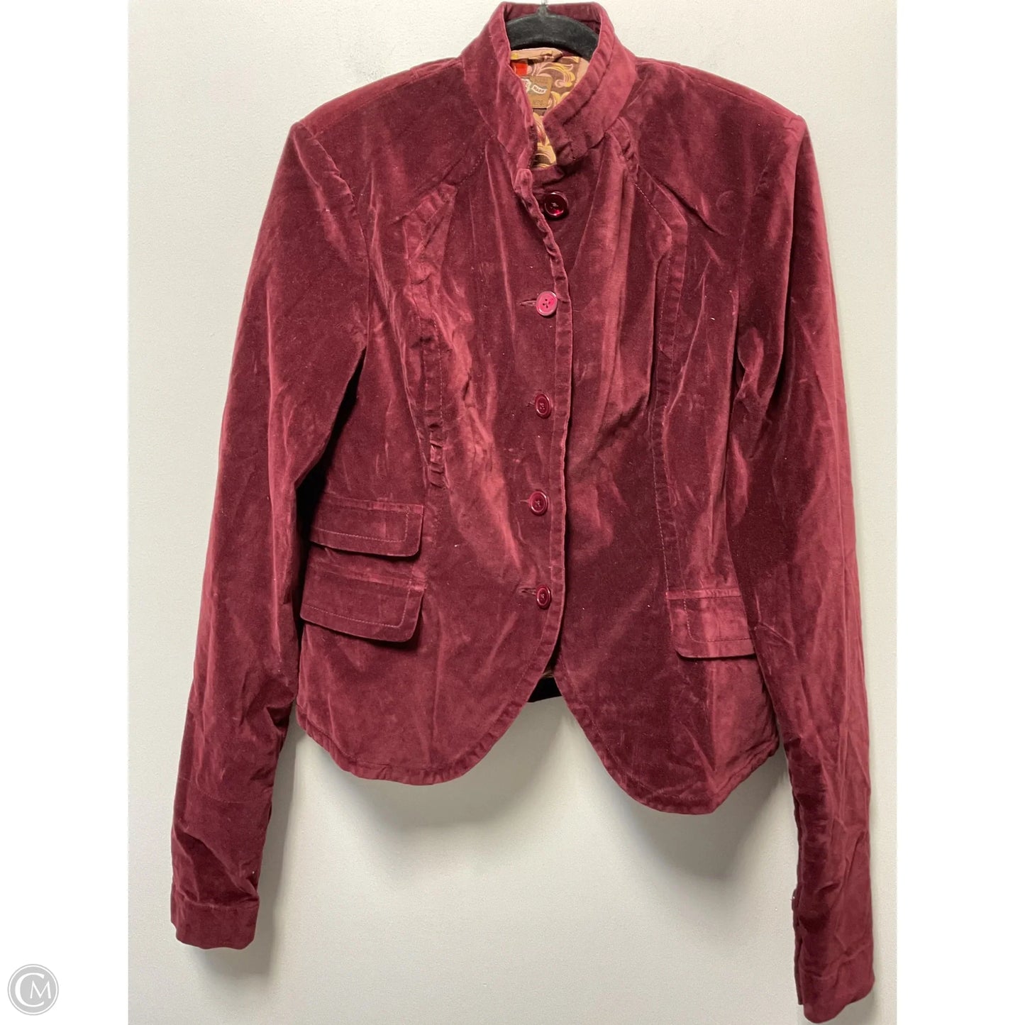 Blazer By Lucky Brand In Maroon, Size: Xl