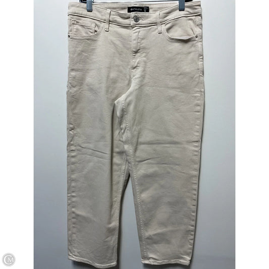 Jeans Straight By Athleta In Cream Denim, Size: 1x