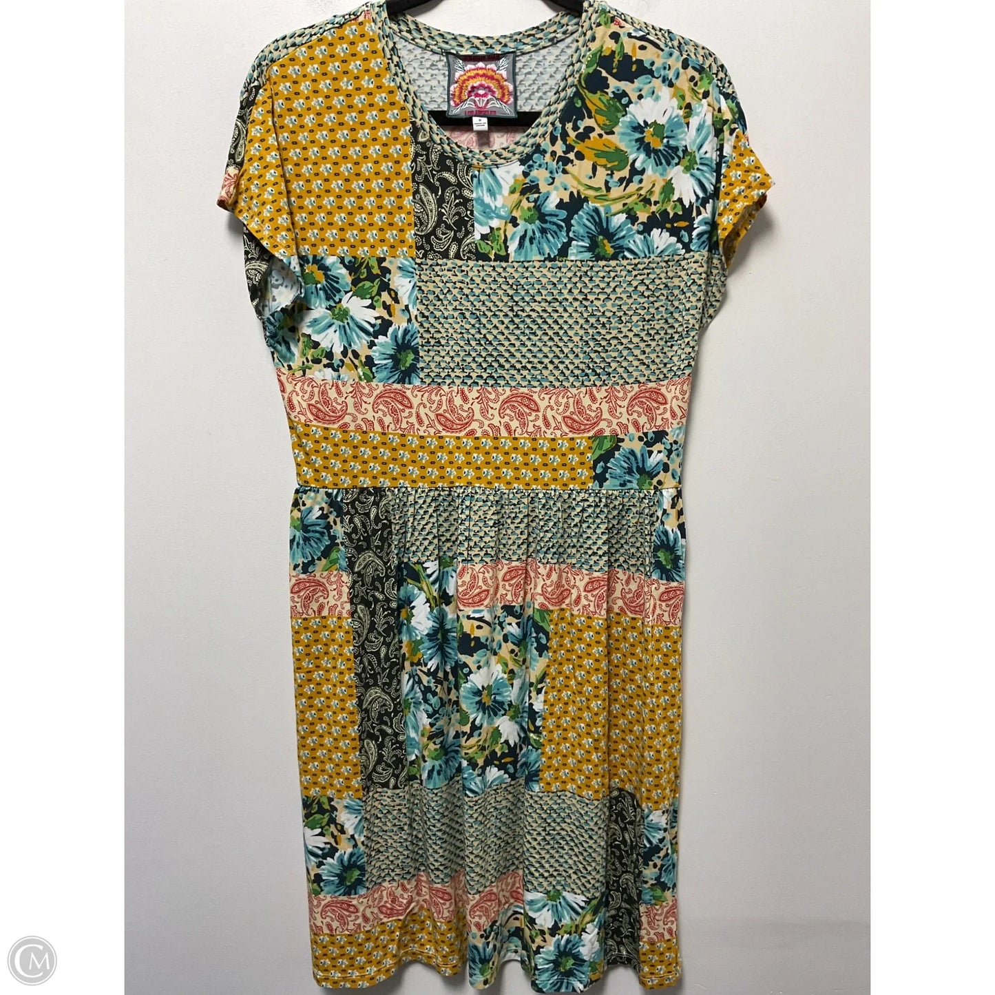 Dress Casual Midi By Johnny Was In Multi-colored, Size: S