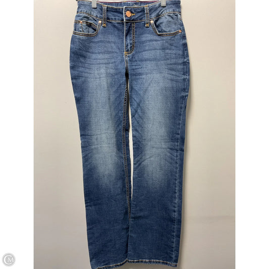 Jeans Boot Cut By Wrangler In Blue Denim, Size: 4