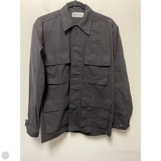 Jacket Shirt By Clothes Mentor In Black, Size: S