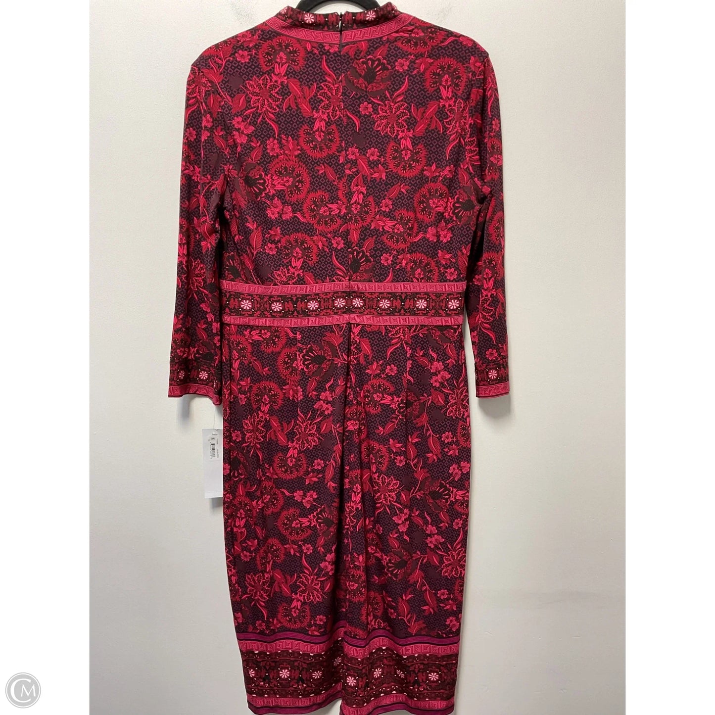Dress Casual Midi By London Times In Red, Size: M