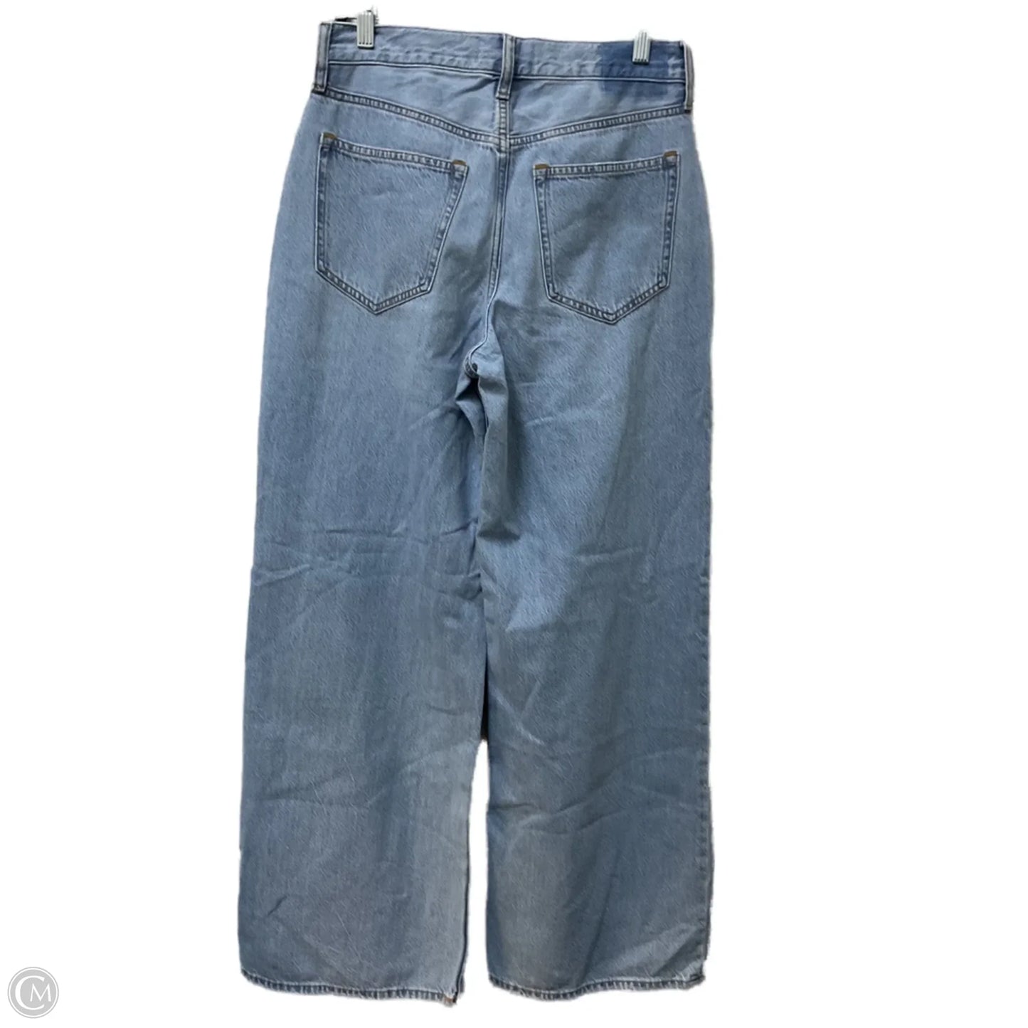 Jeans Wide Leg By Abercrombie And Fitch In Blue Denim, Size: 4l