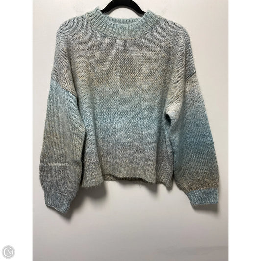 Sweater By Blu Pepper In Blue & Tan, Size: L