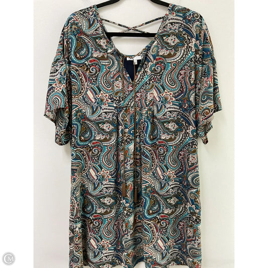 Dress Casual Midi By Dr2 In Paisley Print, Size: M