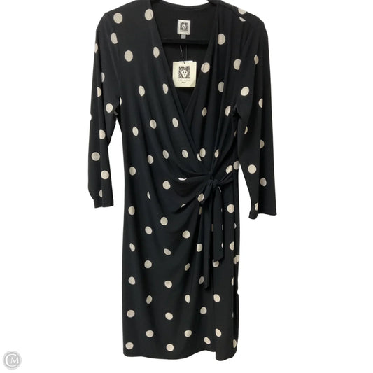 Dress Casual Midi By Anne Klein In Polkadot Pattern, Size: Lp