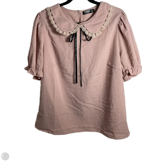 Top Short Sleeve By Clothes Mentor In Mauve, Size: 2x