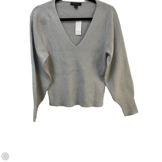 Top Long Sleeve By Ann Taylor In Silver, Size: Xl