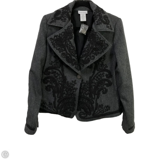 Blazer By Soft Surroundings In Grey, Size: M